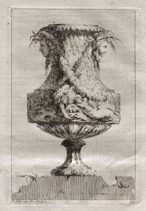 花瓶の組：プレート20、1746。 作： Jacques Francois Joseph Saly