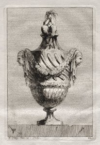 花瓶の組：プレート21、1746。 作： Jacques Francois Joseph Saly