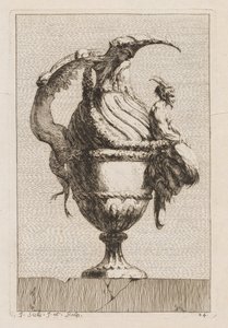 花瓶の組：プレート24、1746。 作： Jacques Francois Joseph Saly