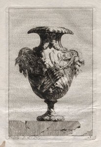 花瓶の組：プレート28、1746。 作： Jacques Francois Joseph Saly