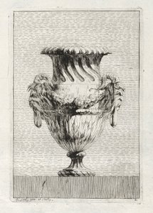 花瓶の組：プレート2、1746。 作： Jacques Francois Joseph Saly