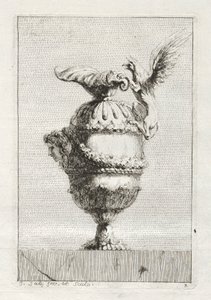 花瓶の組：プレート3、1746。 作： Jacques Francois Joseph Saly