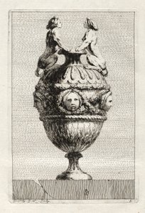 花瓶の組：プレート5、1746。 作： Jacques Francois Joseph Saly