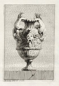 花瓶の組：プレート7、1746。 作： Jacques Francois Joseph Saly