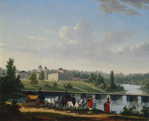 散歩。 Golitsyns Estate Pekhra-Yakovlevskoye、1820 作： Jacques Francois Joseph Swebach