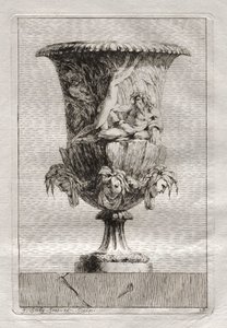 壺の組合せ  プレート17 作： Jacques François Saly
