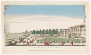 ロンドンのテムズ川沿いのサマセット ハウスの眺め Le Palais Royal de Somerset (オブジェクトのタイトル) 作： Jacques Gabriel Huquier