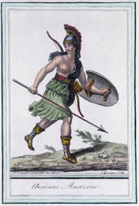 アンシエンヌ・アマゾン - グラッセ・サン・ソーヴル編『旅の百科事典』（1796年）より 作： Jacques Grasset de Saint Sauveur