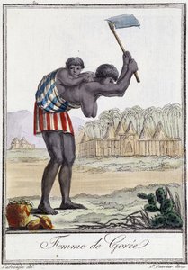 ゴレ（セネガル）のファム - グラッセ・サン・ソーヴル編『旅の百科事典』（1796年）より