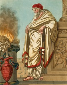 ジャック・グラッセ・ド・サン＝ソーヴル（1757-1810）の「大教皇」、「古代ローマ」の版画、またはローマ人、その軍事、習慣、宗教、公共の生活に関するすべてのものを歴史的、絵画的に記述したもの。 作： Jacques Grasset de Saint Sauveur
