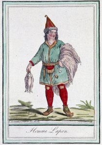 ラップ人-グラッセ・サン・ソーヴル編「航海百科」（1796年、パリ）より 作： Jacques Grasset de Saint Sauveur