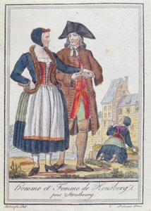 1796年、ストラスブール近郊のフースベルクの住民 作： Jacques Grasset de Saint Sauveur