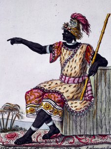 ジャック・グラッセ・ド・サン＝ソーヴル（1757-1810）の『航海の百科事典』に掲載されたラブローズ（1796年活躍）の絵からのカラー・エングレーヴィング。 作： Jacques Grasset de Saint Sauveur