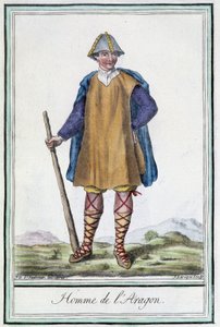 アラゴンの男（スペイン） - グラッセ・サン・ソーヴル編『旅の百科事典』（1796年）所収 作： Jacques Grasset de Saint Sauveur