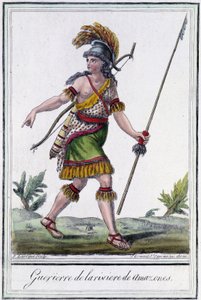 アマゾン川の戦士-グラッセ・サン・ソーヴル編『航海の百科事典』（1796年）より
