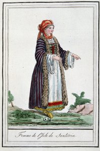 サントリーニ島の女性 作： Jacques Grasset de Saint Sauveur