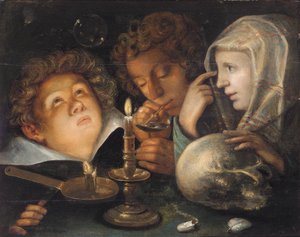 寓意の虚栄心、ボスは 作： Jacques II de Gheyn