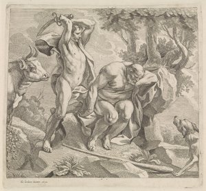 マーキュリーとアーガス 作： Jacques Jordaens