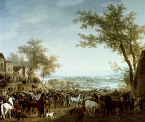 ガイヤールの馬市 作： Jacques-Laurent Agasse