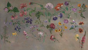 花の研究[1985年、コーマック、YCBA簡潔なカタログ] 作： Jacques Laurent Agasse