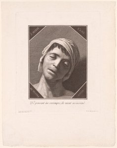 死の瞬間のマラット 作： Jacques Louis Copia