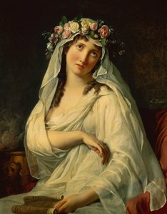 花冠をかぶったウェスタの聖母 作： Jacques Louis David
