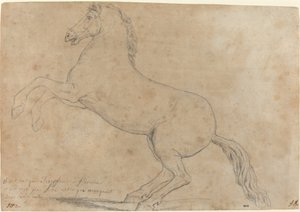 馬のアンティーク彫刻 作： Jacques Louis David