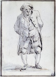 ミラボー伯爵(1749-1791)オノレ・ガブリエル(Honore-Gabriel)・リケティ(Honore Gabriel)・ザ・アインの漫画。ジャック・ルイ・ダヴィッド（1748-1825）によるデッサン 18世紀ディム。0.17x0.12 m パリ、ルーヴル美術館 作： Jacques Louis David