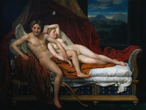キューピッドとサイケ 作： Jacques Louis David