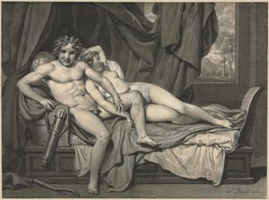 キューピッドとプシュケ 作： Jacques Louis David