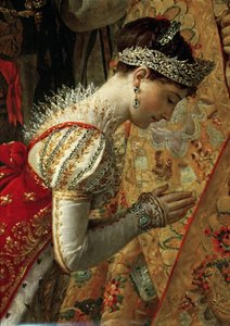 ジョゼフィーヌ皇后、ナポレオンの戴冠式、詳細 作： Jacques Louis David