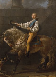 スタニスワフ・コストカ・ポトッキの乗馬の肖像 作： Jacques Louis David