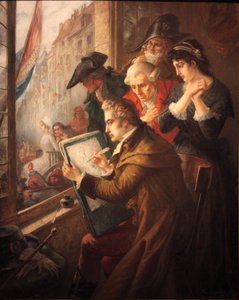 処刑されるマリー・アントワネットを描くJ.L.デヴィッド 作： Jacques Louis David