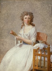 パストレ夫人と息子 作： Jacques Louis David
