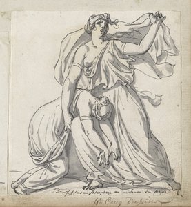 ニオベと娘 作： Jacques Louis David