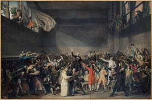 ジュ・ド・ポームの誓い、6月20日 作： Jacques Louis David