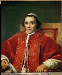 ローマ教皇ピオ7世． 作： ジャック・ルイス・デビッド