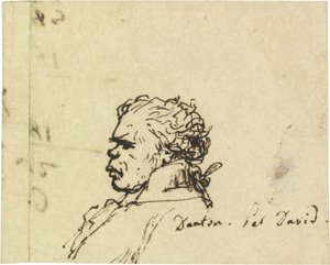 ジョルジュ・ジャック・ダントンの肖像1759-1794 作： Jacques Louis David