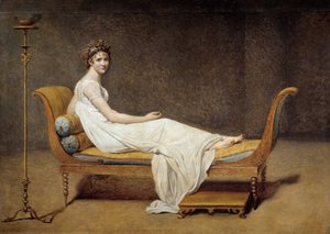 レカミエ夫人（1777 - 1849）の肖像、ジャンヌ・フランソワーズ、ダイト・ジュリエット - ジャック・ルイ・ダヴィッド（1748 - 1825）の絵画 作： Jacques Louis David