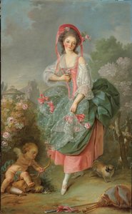 テルプシコラーとしてのマドモアゼルギマールの肖像（キャンバスに油彩） 作： Jacques Louis David