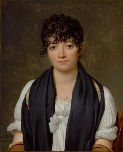 シュザンヌ・ル・ペレティエ・ド・サン＝ファルジョーの肖像 作： Jacques Louis David