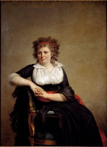 オルヴィリエ侯爵夫人ジャンヌ・ロベリン・リリエの肖像 - 1790年油彩・キャンバス 作： Jacques Louis David