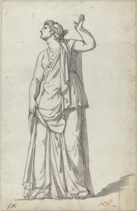 ローマのミューズの像 (Anchyrrhoe) 作： Jacques Louis David