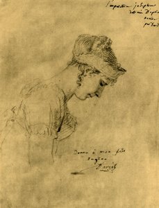 ナポレオンの戴冠式でのジョセフィンのスケッチ、1804年12月2日、1921年。 作： Jacques Louis David