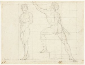 「ワシの分布」のための習作 作： Jacques Louis David