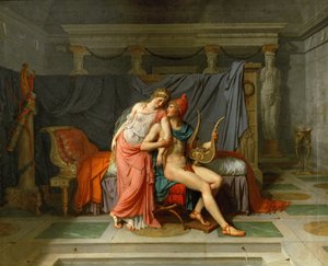 ヘレンとパリの愛 作： Jacques Louis David