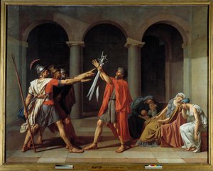 ホラティの誓い 作： Jacques Louis David