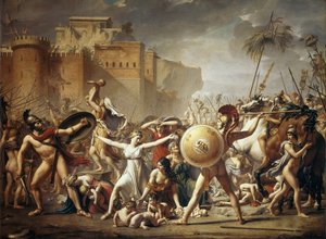 サビーネの女性のレイプ 作： Jacques Louis David