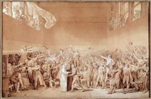 テニスコートの宣誓（準備画 作： Jacques Louis David