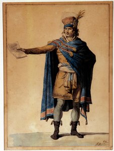 就任した民衆の代表 フランス革命時の正義と公序の人を体現したキャラクター。ジャック・ルイ・ダヴィッド（1748-1825）による水彩画 1789年 パリ、カルナヴァレ美術館蔵 作： Jacques Louis David
